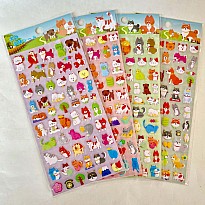 Cats and Dogs Puffy Stickers (assorted)