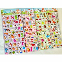 Cats and Dogs Puffy Stickers (assorted)