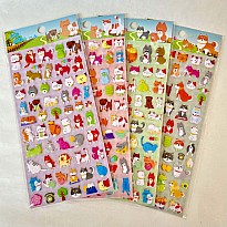 Cats and Dogs Puffy Stickers (assorted)