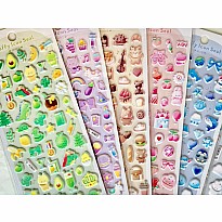 Kawaii Puffy Stickers (assorted)