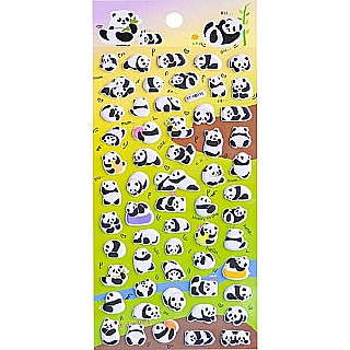 Panda Puffy Stickers