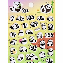 Panda Puffy Stickers