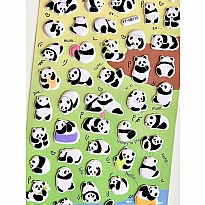 Panda Puffy Stickers