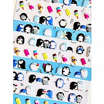 Penguin Puffy Stickers