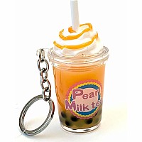 Boba Milk Tea Charm With Keyring