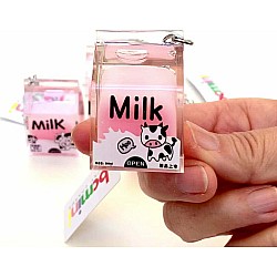 Pink Milk Key Charm 