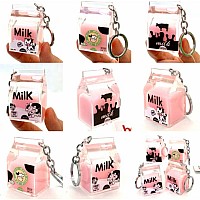 Pink Milk Key Charm 