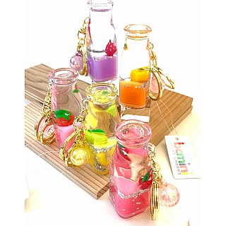 Fruit Bottle Floaty Key Charm (assorted)