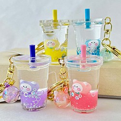 Cute Bear Boba Tea Floaty Key Charm (assorted)