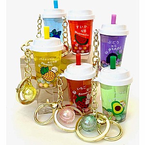 Fruit Boba Floaty Key Charm 