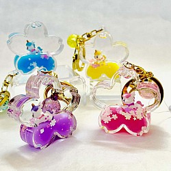 Unicorn Flower Floaty Key Charm 