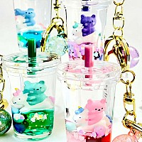 Unicorn & Bear Boba Floaty Key Charm (assorted)