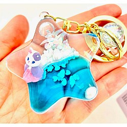 Cat Girl Star Floaty Key Charm (assorted)