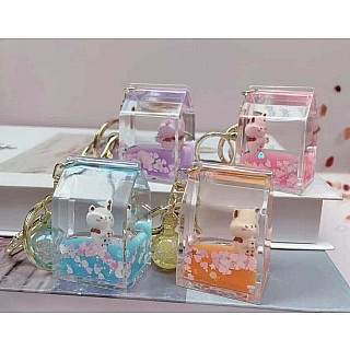 Kitty Milk Carton Floaty Key Charm (assorted)