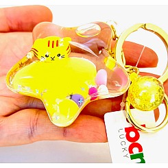 Kitty Star Floaty Key Charm 