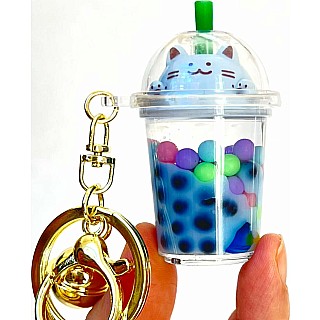 Pastel Cat Boba Floaty Key Charm (assorted)