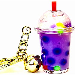 Pastel Round Top Boba Floaty Key  (assorted)