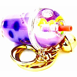 Pastel Round Top Boba Floaty Key  (assorted)