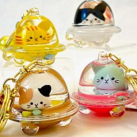 Cat Ufo Floaty Key Charm 