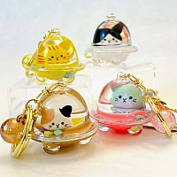 Cat Ufo Floaty Key Charm 