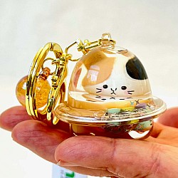 Cat Ufo Floaty Key Charm 
