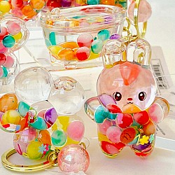 Colorful Bubble Floaty Key Charm 