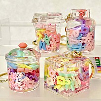 Letter Floaty Key Charm (assorted)