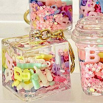 Letter Floaty Key Charm (assorted)