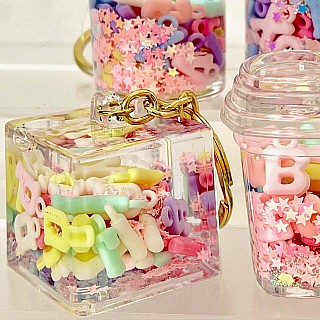 Letter Floaty Key Charm (assorted)