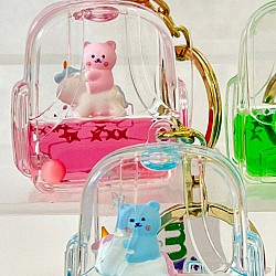 Bear Unicorn Floaty Key Charm 