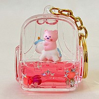 Bear Unicorn Floaty Key Charm 