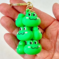 Frog Family Key Charm