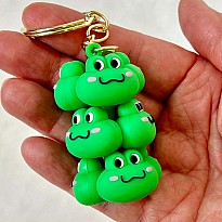 Frog Family Key Charm