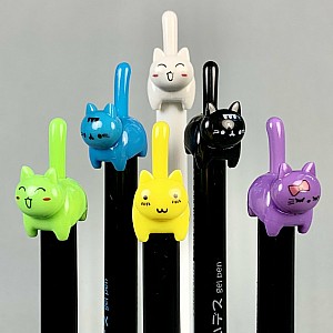 Cat Tail Retractable Gel Roller Pen