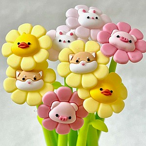 Flowering Animals Gel Pen