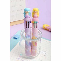 Mermaid Color Retractable Ball Pen