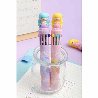 Mermaid Color Retractable Ball Pen