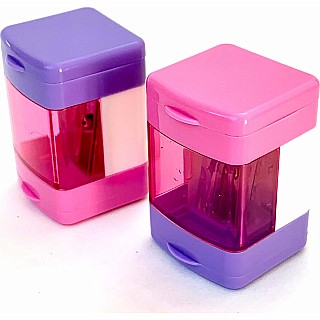 Iwako Cube Pencil Sharpener Pink