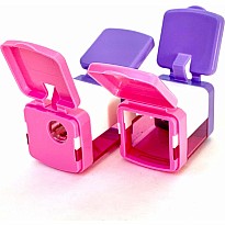 Iwako Cube Pencil Sharpener Pink