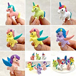 Unicorn Erasers-6 Colors-30