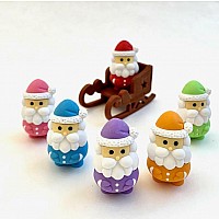 Iwako Santa Claus Erasers Asst