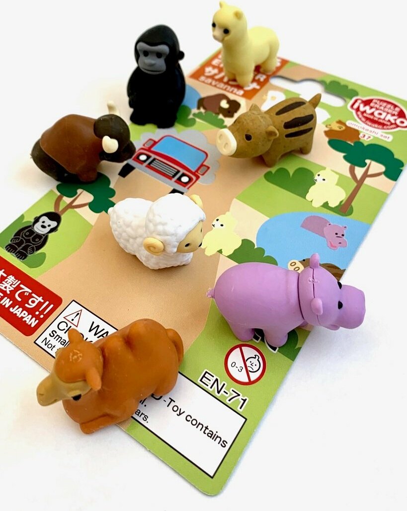 Farm Animal Erasers - Iwako