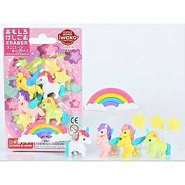 Iwako Unicorn Pegasus Erasers Card-10