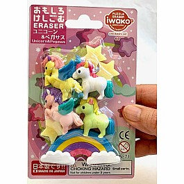 Iwako Unicorn Pegasus Erasers Card-10