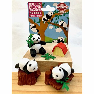 Iwako Panda Family Card-10