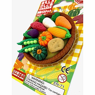 Iwako Vegetable Basket Eraser Card-10