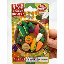 Iwako Vegetable Basket Eraser Card-10