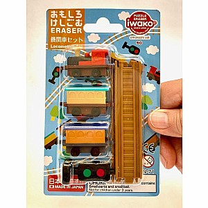 Iwako Train Erasers 