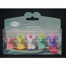 Iwako Unicorn 5 Colorz Erasers