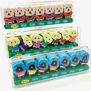 7 Wild Animal Erasers A Case-30